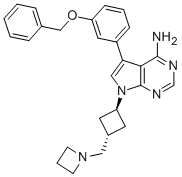 7H-Pyrrolo[2,3-d]pyriMidin-4-aMine, 7-[trans-3-(1-azetidinylMethyl)cyclobutyl]-5-[3-(phenylMethoxy)phenyl]-